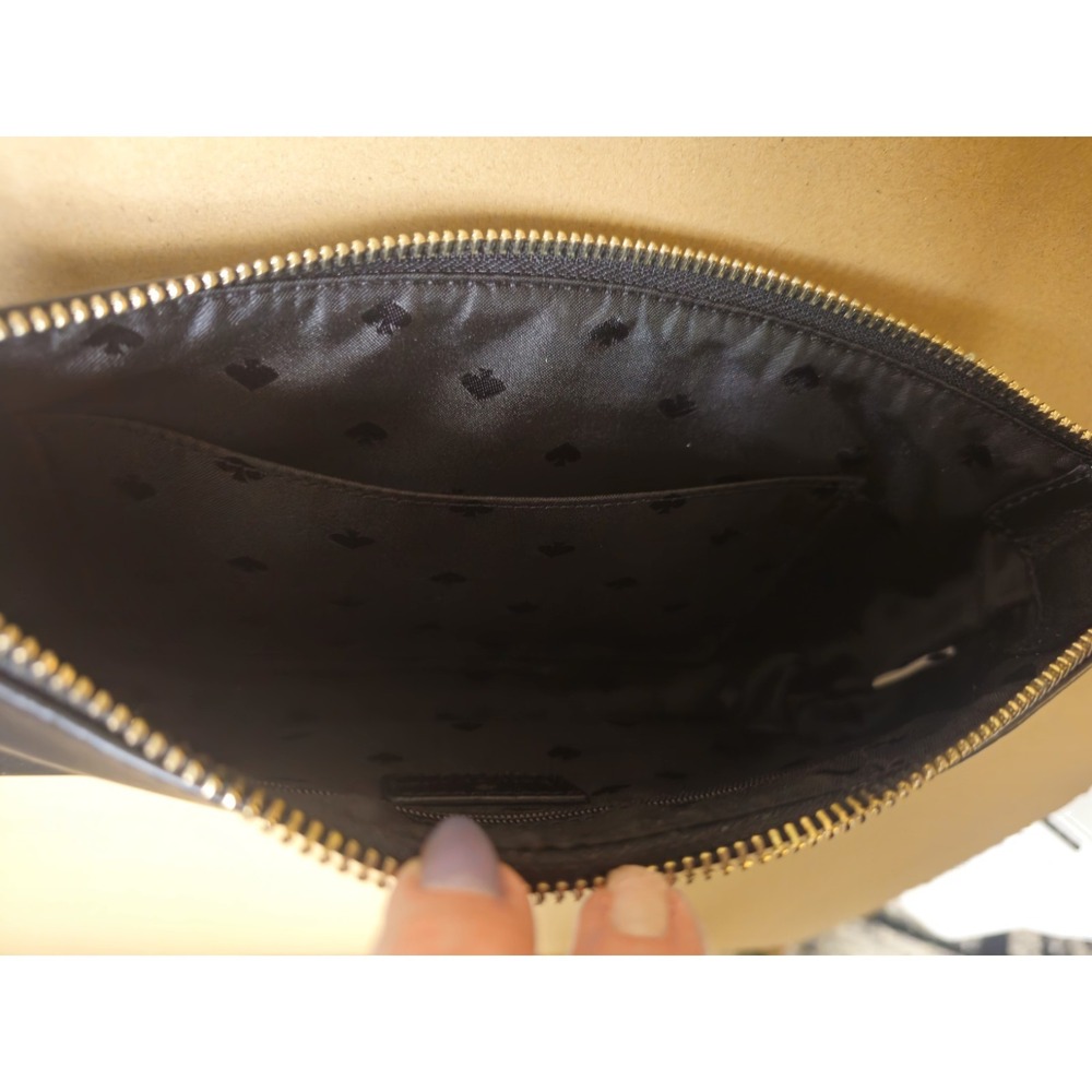 Kate Spade NY Sawyer St Small Black Crossbody Bag Gold Hardware Zip Chain Strap - Picture 5 of 13